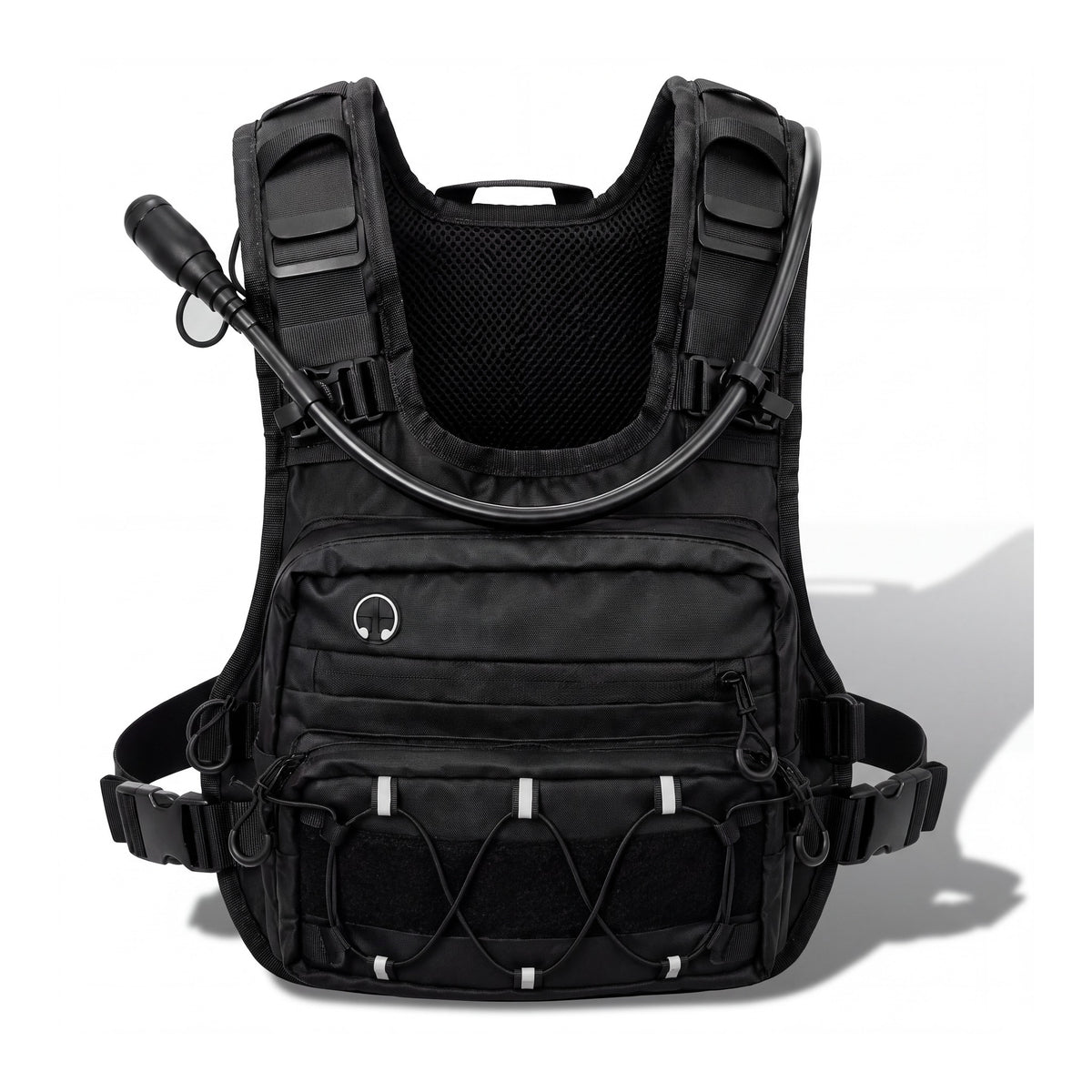 Chaleco de hidratación Loadout negro con tubo de bebida