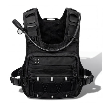 Chaleco de hidratación Loadout negro con tubo de bebida